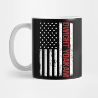 Graphic Dwight Proud Name US American Flag Birthday Gift Mug